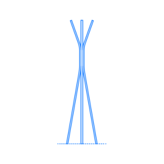 Furniture Coat Rack Hat Stand Epworth Coat Hanger Stencil Svg Vector, Free Vectors File